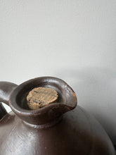 Load image into Gallery viewer, Antique stoneware jug with salt glaze and original cork
