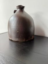 Load image into Gallery viewer, Antique stoneware jug with salt glaze and original cork
